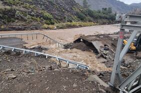 Cajón del Maipo: reabren puente mecano de San Alfonso tras 15 días inhabilitado por daños producidos por sistema frontal