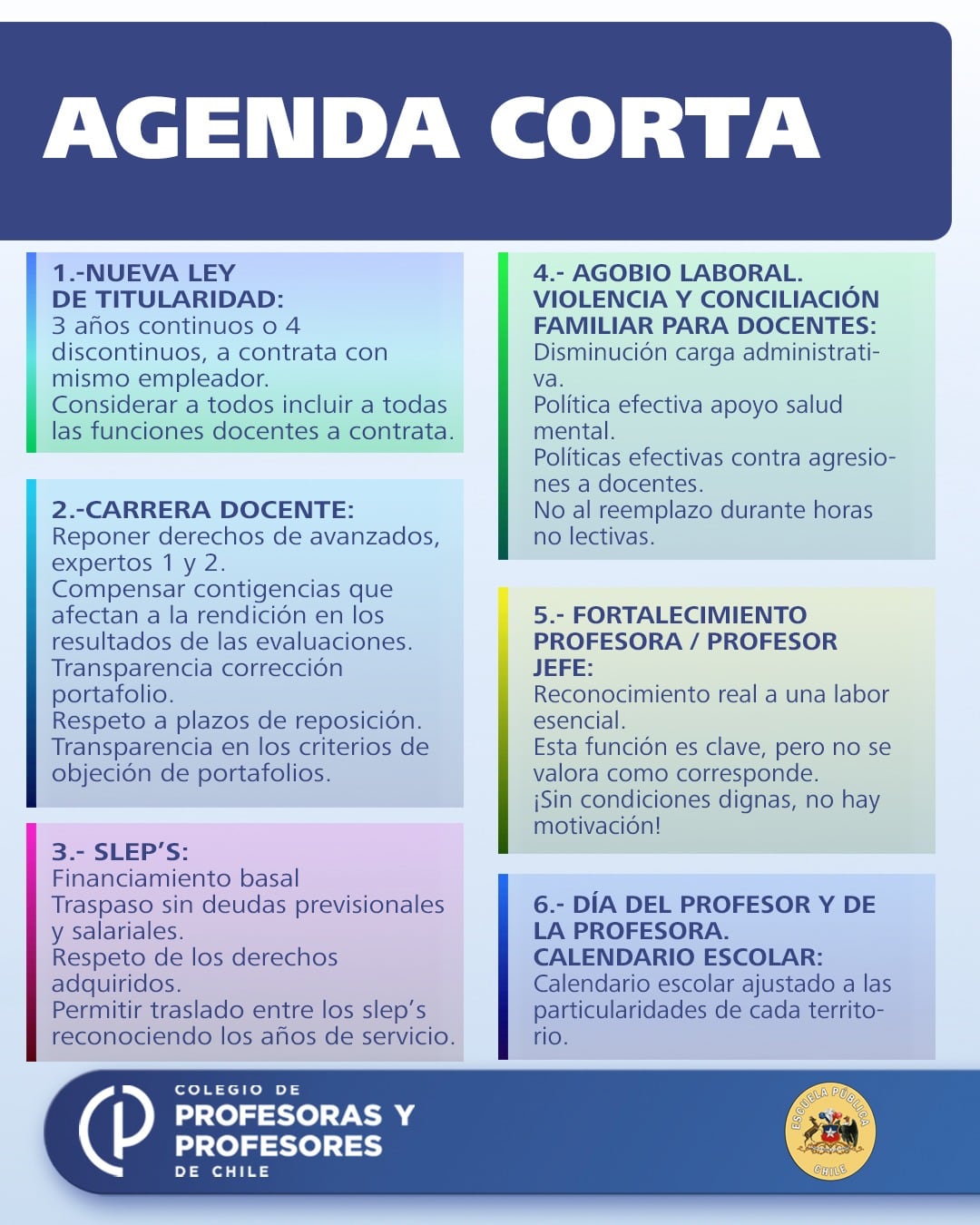 Infografía: Colegio de Profesores.