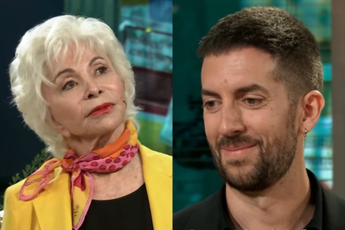 Isabel Allende puso en aprietos a famoso presentador español durante pícara conversación. Captura pantalla.