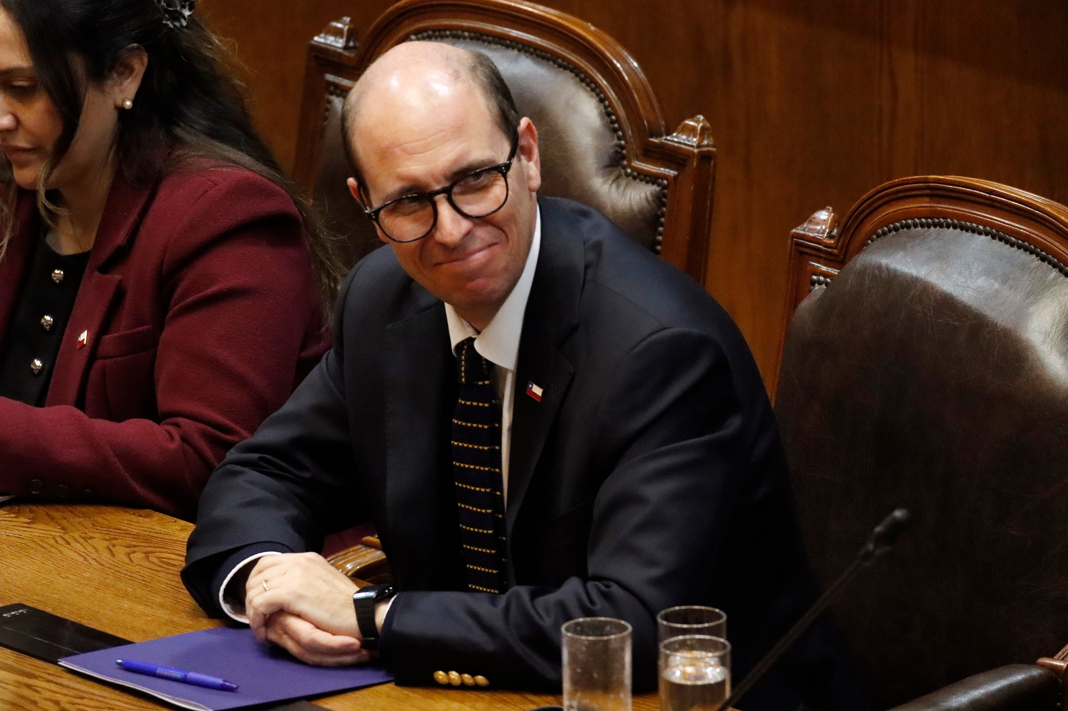 El ministro de Seguridad Pública, Martín Arrau.
Foto: Dedvi Missene / La Tercera.