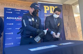 Aduanas incauta botella con ketamina líquida en paso fronterizo Los Libertadores