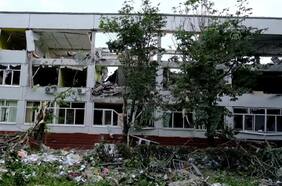 Ataque a escuela en Kharkiv