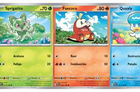 Cartas Pokémon presentan la primera expansión de la serie Escarlata y Púrpura
