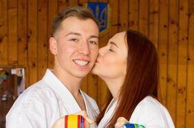 El matrimonio karateca que une a Chile y Ucrania en los Juegos Panamericanos