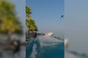 La impresionante hazaña de un deportista que combinó dos disciplinas extremas