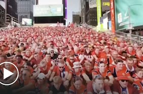 Vikingos noruegos reman a Nueva York y se toman el Times Square