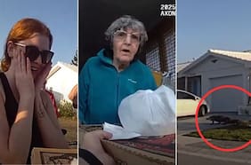 Caimán de 2.4 metros irrumpe en entrega de pizza en Florida