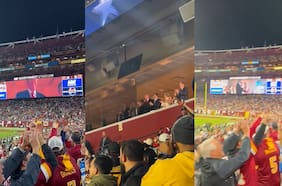 Abuchean a Donald Trump tras polémico sobrevuelo del Air Force One en partido de la NFL