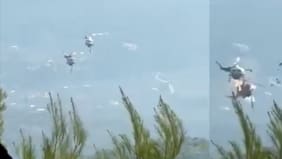Accidente aéreo en Grecia: dos helicópteros chocan durante combate de incendio forestal
