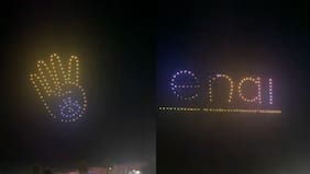 El impresionante espectáculo de drones en Viña del Mar en homenaje a la comunidad sorda