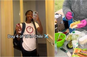 Atleta estadounidense de los Panamericanos 2023 prueba el completo chileno: “¡Me encantó!”