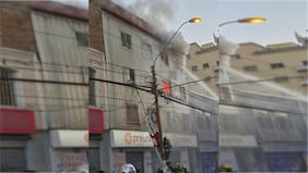 Incendio afecta a edificio en el centro de Valparaíso: tres personas fueron rescatadas