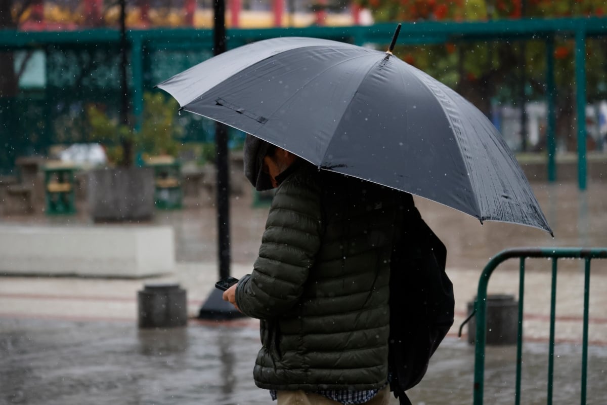 Comenzó el temporal: habrá lluvia y viento hoy en estas regiones de Chile