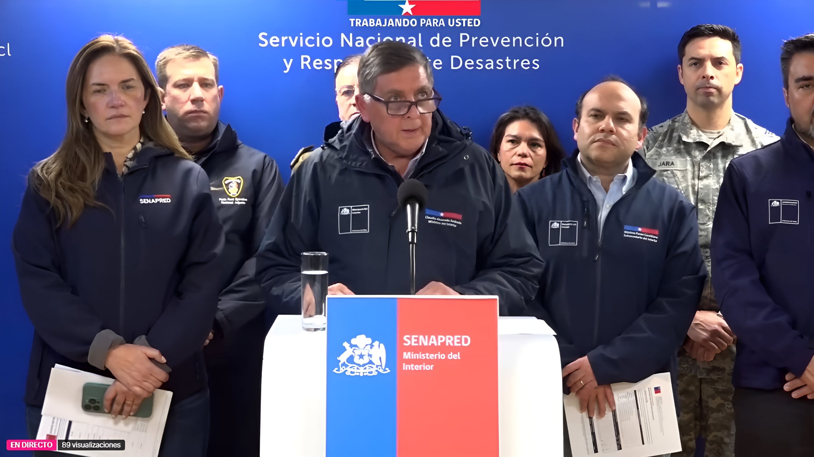 Gobierno confirma tres fallecidos por emergencias asociadas al sistema frontal
