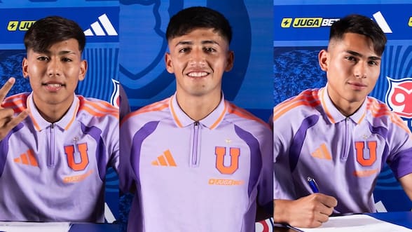 Gago marca su primer hito con los juveniles de la U: quiénes son los tres canteranos que firmaron contrato profesional