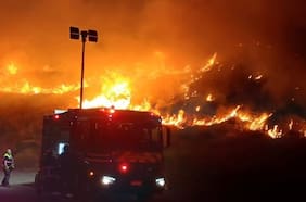 Incendio forestal afecta a ladera de cerro Renca