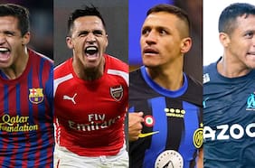 Múltiples títulos, cientos de goles y talento en cuatro países: los detalles de los 18 años de Alexis Sánchez en Europa