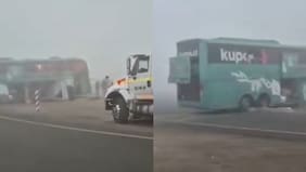 Seis fallecidos tras choque entre camión y dos buses interurbanos en la Ruta 5 Norte en Antofagasta