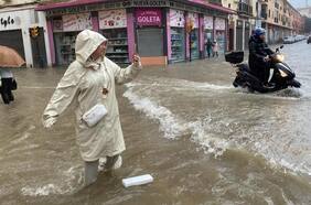 Ahora las lluvias torrenciales afectan a Málaga en España