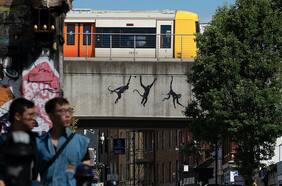 Fotos: aparecieron nuevas obras callejeras de Banksy