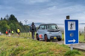 El Citroën Ami se convierte en el primer auto eléctrico que completa el tradicional Camino de Santiago