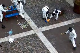 Detienen a dos menores de edad por lanzamiento de bombas molotov contra carabineros a las afueras del Instituto Nacional