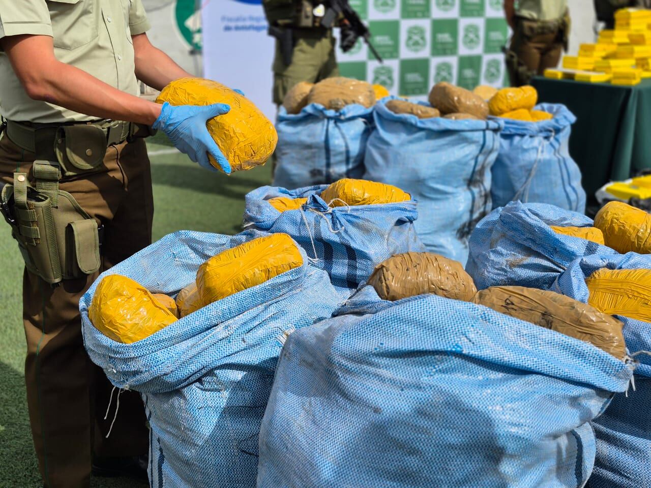 Fiscalía Regional de Antofagasta y OS-7 de Carabineros incautan casi 700 kilos de droga