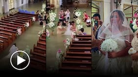 Ni la fuerza de la naturaleza impidió que esta novia llegara al altar para casarse