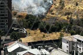 Combaten incendio en ladera del cerro San Cristóbal: Parquemet afirma que tres hectáreas han sido afectadas