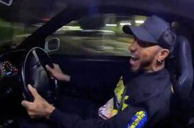 A los dueños del Nissan GT-R con el que Hamiton hizo una “gymkhana” por Tokio, no les hizo ninguna gracia