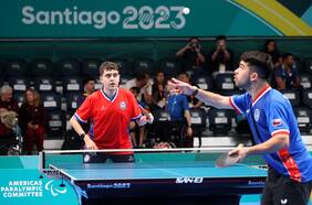 El para tenis de mesa le da los primeros festejos a Chile en los Juegos Parapanamericanos