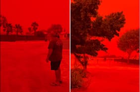 Por qué el cielo en Australia se tiñó de color rojo sangre