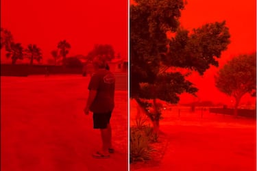 Por qué el cielo en Australia se tiñó de color rojo sangre