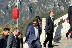 El mensaje que dejó el Presidente Boric en la Gran Muralla China
