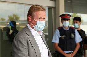 Koeman llega a Barcelona para asumir la banca azulgrana