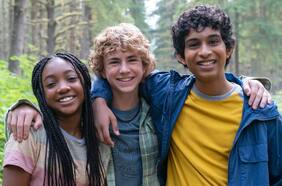 La serie de Percy Jackson reveló la primera imagen oficial de Percy, Annabeth y Grover