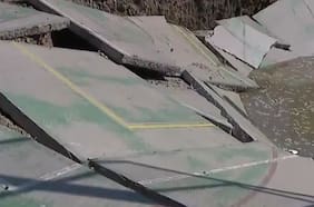 Municipalidad de Conchalí pide reunión urgente con MOP tras socavón en cancha deportiva de la comuna