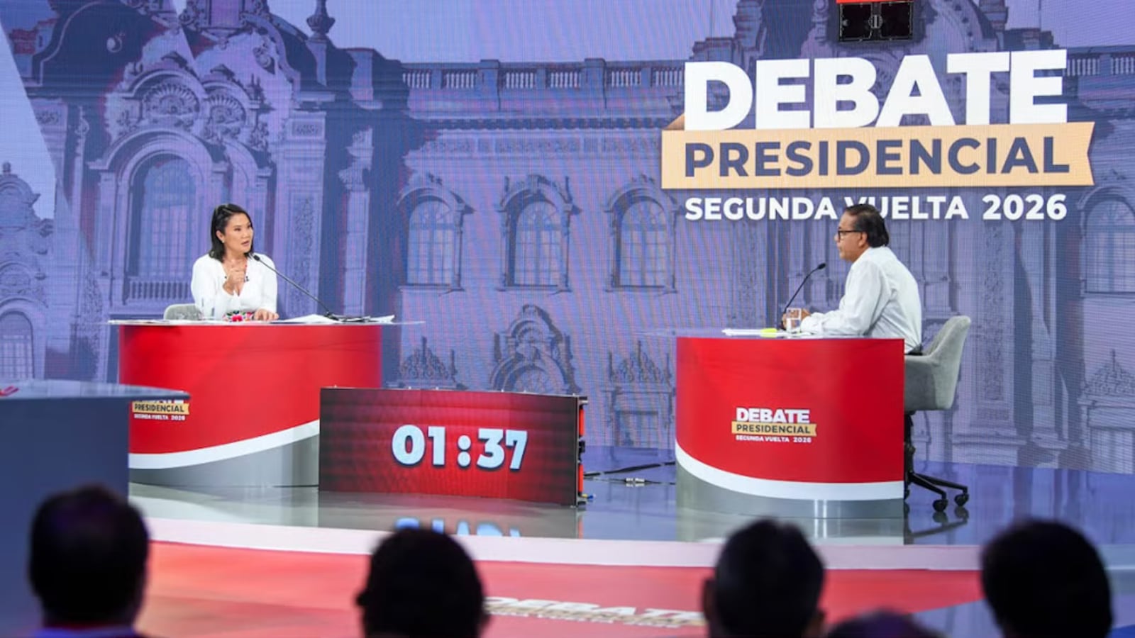 Las definiciones de Keiko Fujimori y Roberto Sánchez en su único debate antes del balotaje en Perú - La Tercera