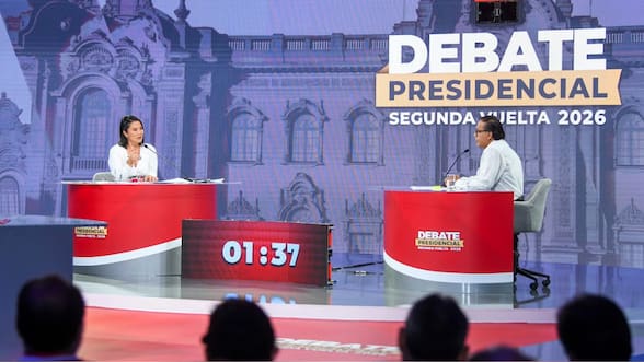 Las definiciones de Keiko Fujimori y Roberto Sánchez en su único debate antes del balotaje en Perú