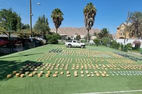 Detienen a disparos a conductor colombiano que transportaba 812 kilos de droga en Tierra Amarilla