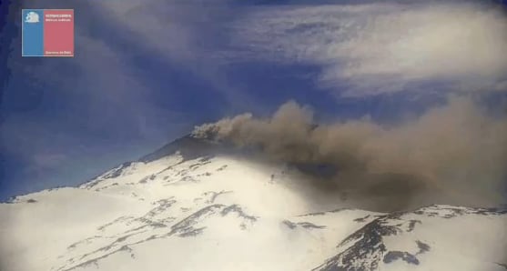 Nevados de Chillán registra pulso eruptivo y mantiene Alerta Técnica Amarilla
