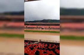 El temporal arruina la cancha del estadio Fiscal de Talca