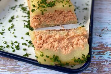 pastel salmón receta pescado