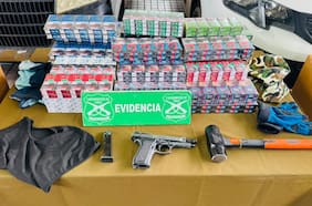 Tres sujetos detenidos a camioneta que transportaba cigarrillos en San Bernardo