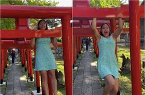 Indignación por viral de chilena que hizo dominadas en una puerta torii en Japón