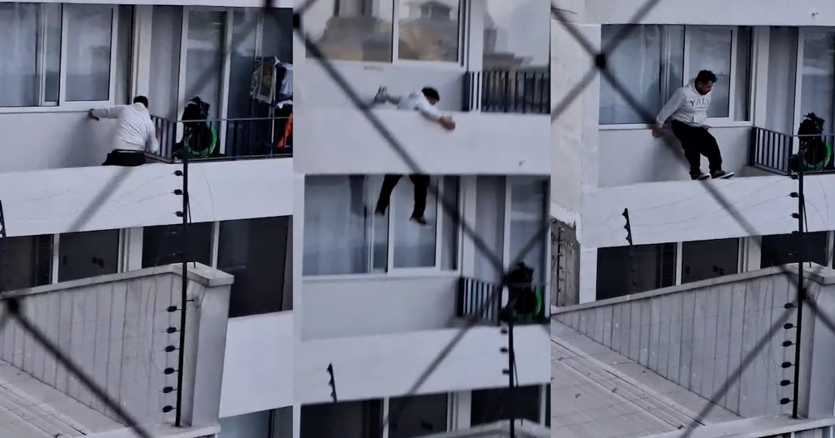 Hombre entró a robar a un edificio e intentó escapar lanzándose por los balcones desde el 5º piso