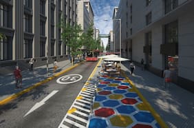 Vuelve el transporte público al paseo Bandera: podrán transitar solo buses de Red Movilidad