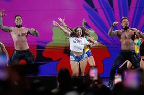 Fabricio y Thiago: históricos del axé se lucen en rutina de Pamela Leiva