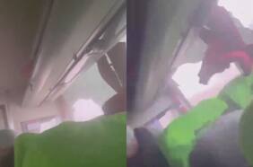 Viaje de terror: fuertes vientos rompen ventanas de bus con turistas en Torres del Paine