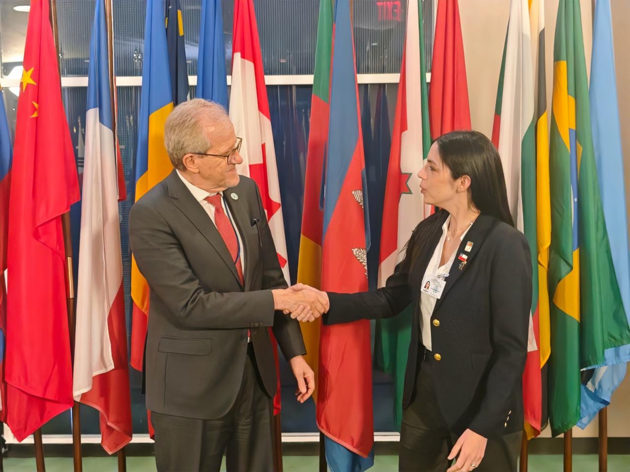 Ministra Toledo en reunión bilateral con el ministro del Medio Ambiente y Cambio Climático de Brasil, João Paulo Capobianco.